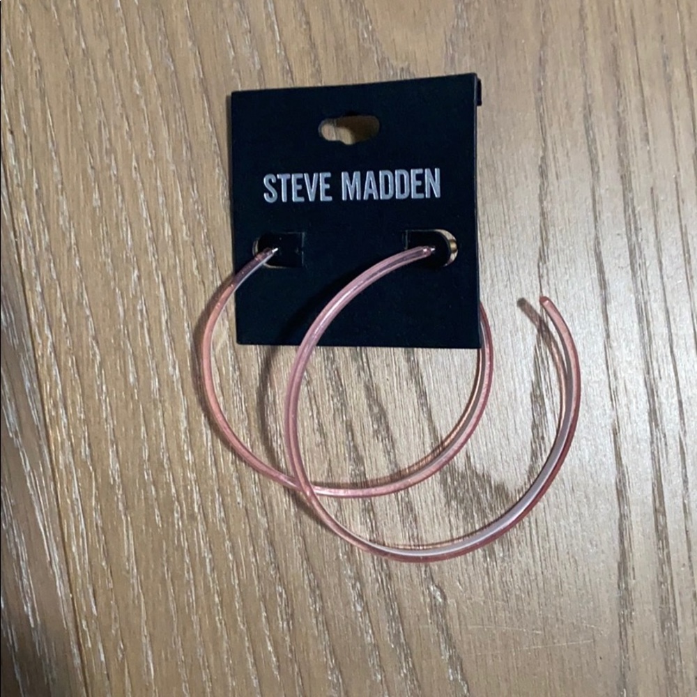 Steve Madden Pink Hoops